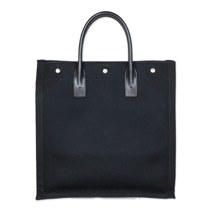 Saint Laurent Black Canvas Rive Gauche N/S Tote
