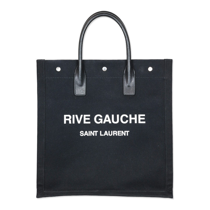 Saint Laurent Black Canvas Rive Gauche N/S Tote