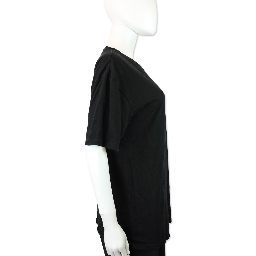 Saint Laurent Black No Smoking Crew Neck T-Shirt