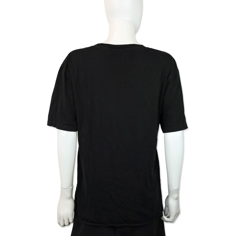 Saint Laurent Black No Smoking Crew Neck T-Shirt