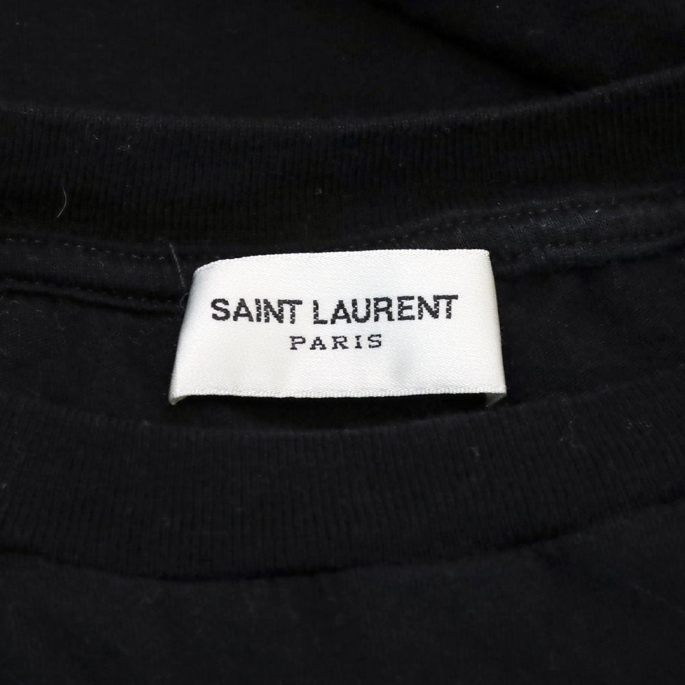 Saint Laurent Black No Smoking Crew Neck T-Shirt