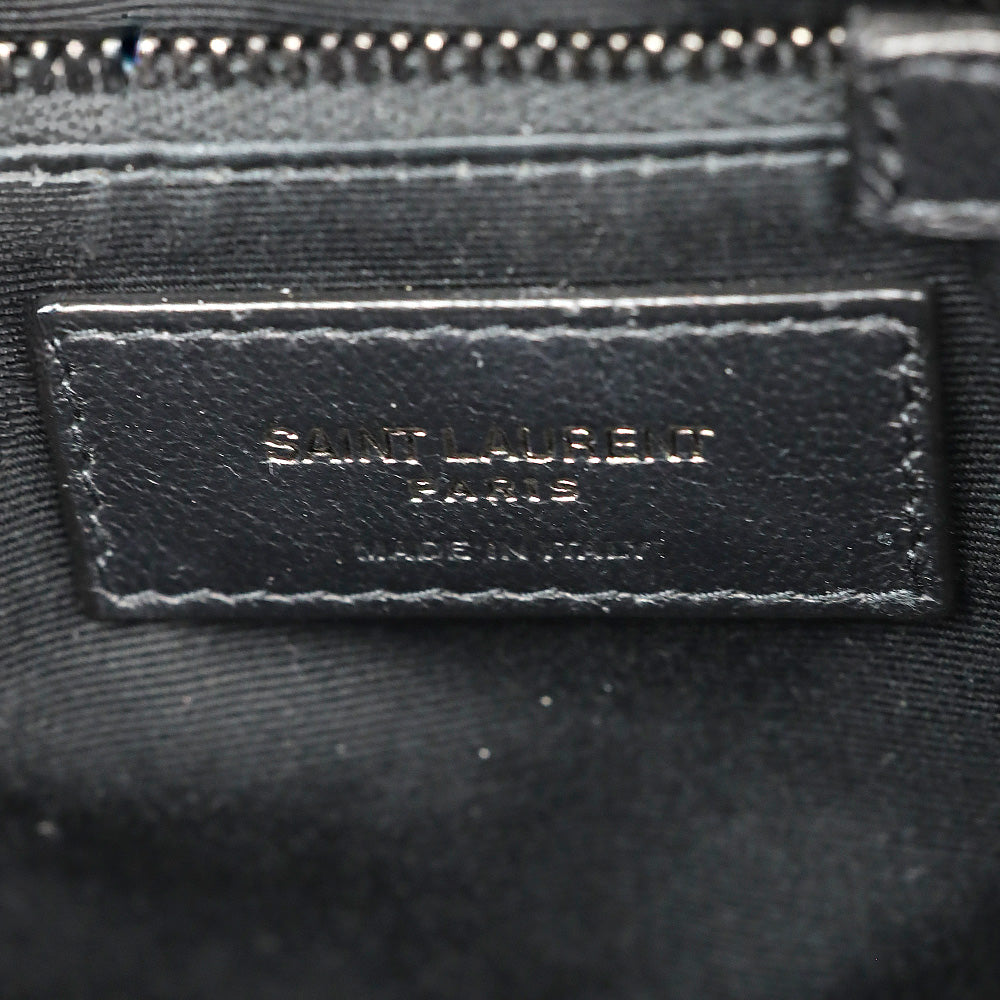 Saint Laurent Black Quilted Leather Lou Puffer Small Shoulder Bag