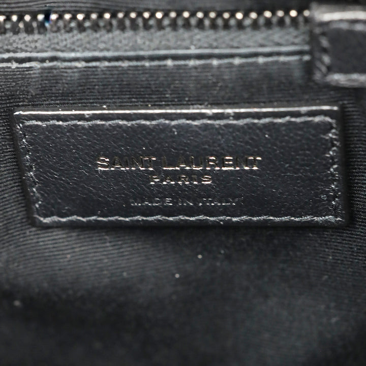 Saint Laurent Black Quilted Leather Lou Puffer Small Shoulder Bag