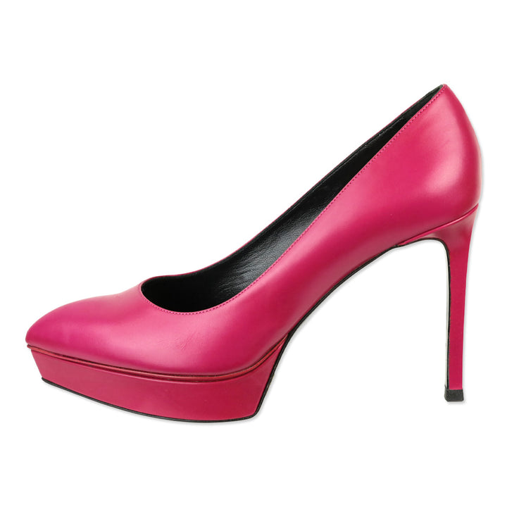 Saint Laurent Fuchsia Janis 80 Platform Pump