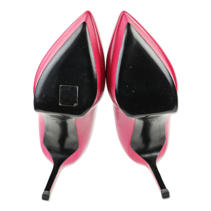Saint Laurent Fuchsia Janis 80 Platform Pump