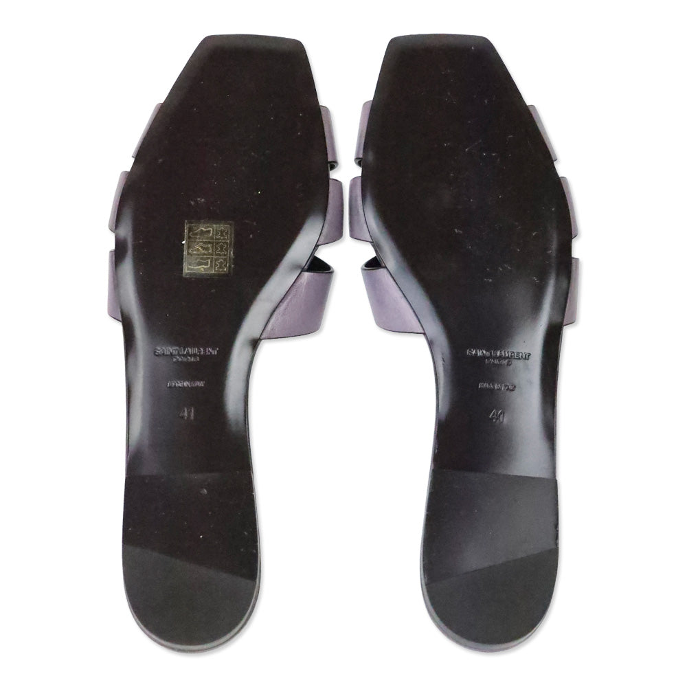 Saint Laurent Mauve Purple Nu Pieds 05 Slide Sandals
