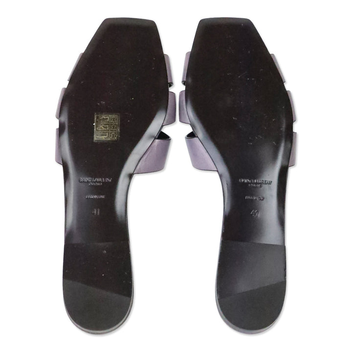 Saint Laurent Mauve Purple Nu Pieds 05 Slide Sandals