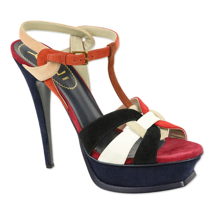 Saint Laurent Multi-colored Tribute 105 Platform Heels