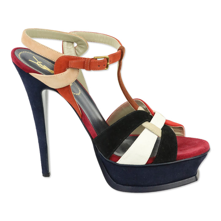 Saint Laurent Multi-colored Tribute 105 Platform Heels