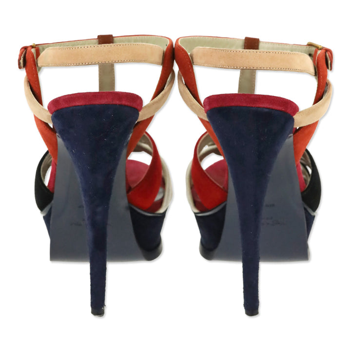 Saint Laurent Multi-colored Tribute 105 Platform Heels