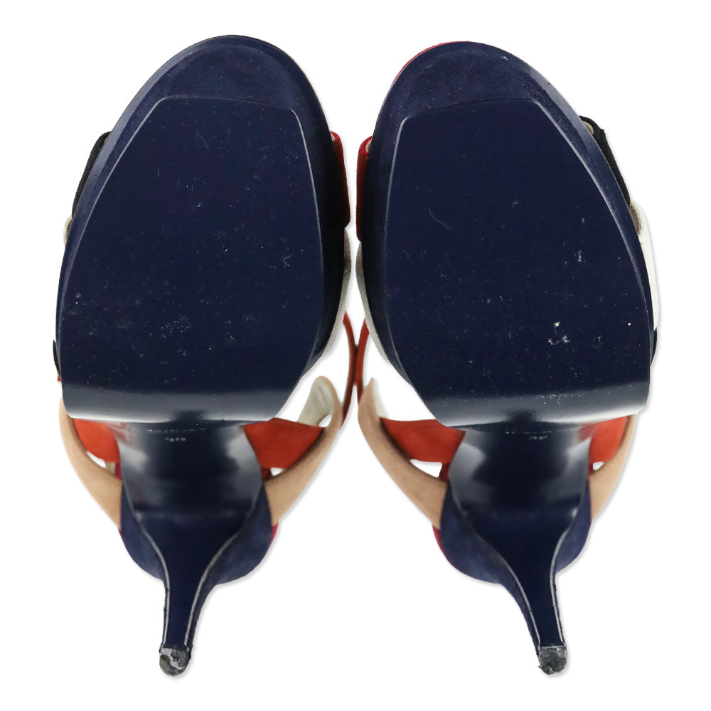 Saint Laurent Multi-colored Tribute 105 Platform Heels