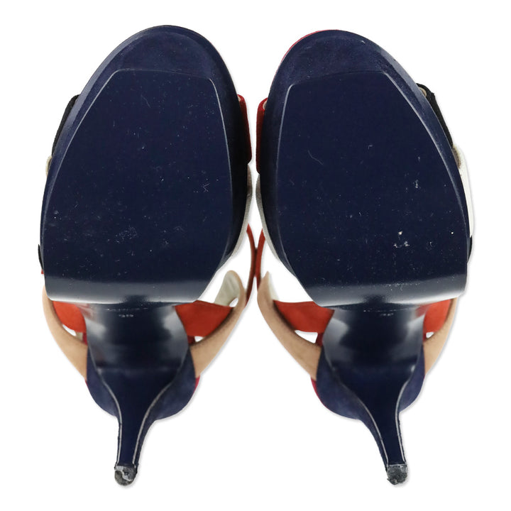 Saint Laurent Multi-colored Tribute 105 Platform Heels