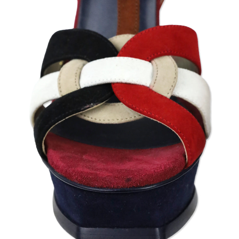 Saint Laurent Multi-colored Tribute 105 Platform Heels