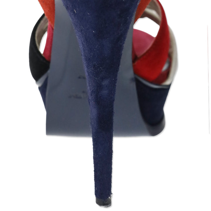 Saint Laurent Multi-colored Tribute 105 Platform Heels