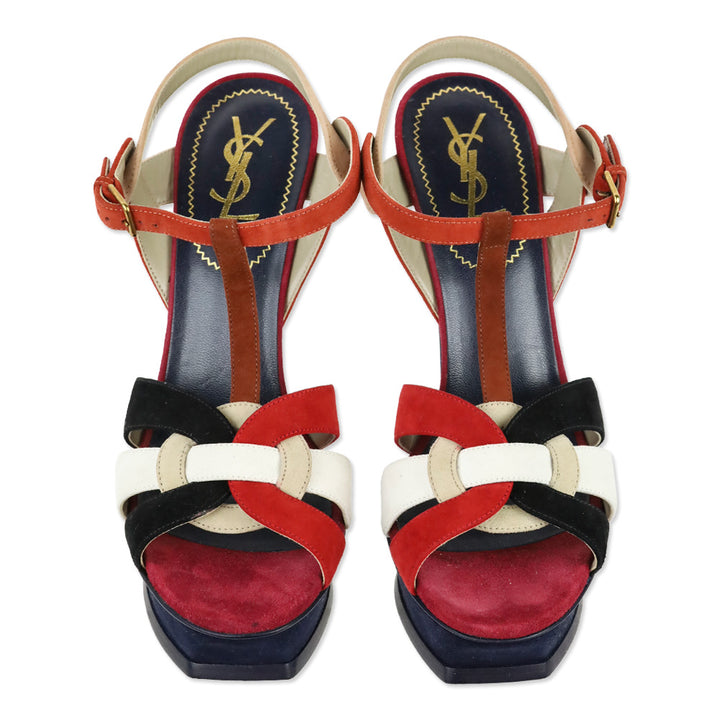 Saint Laurent Multi-colored Tribute 105 Platform Heels