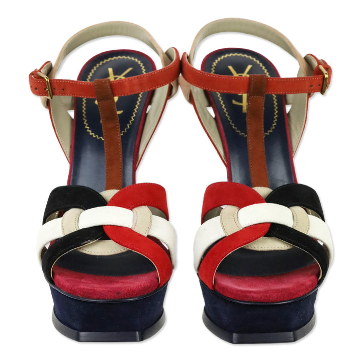 Saint Laurent Multi-colored Tribute 105 Platform Heels