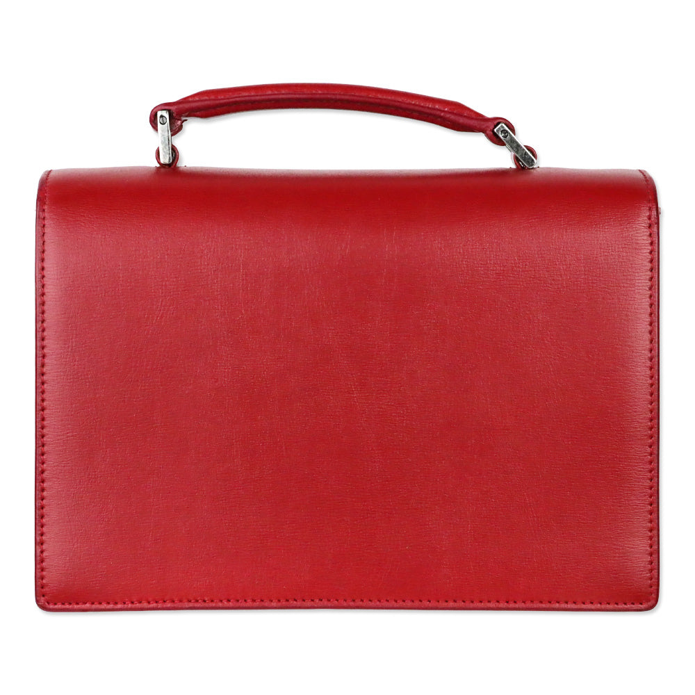 Saint Laurent Red Leather Bellechasse Medium Shoulder Bag