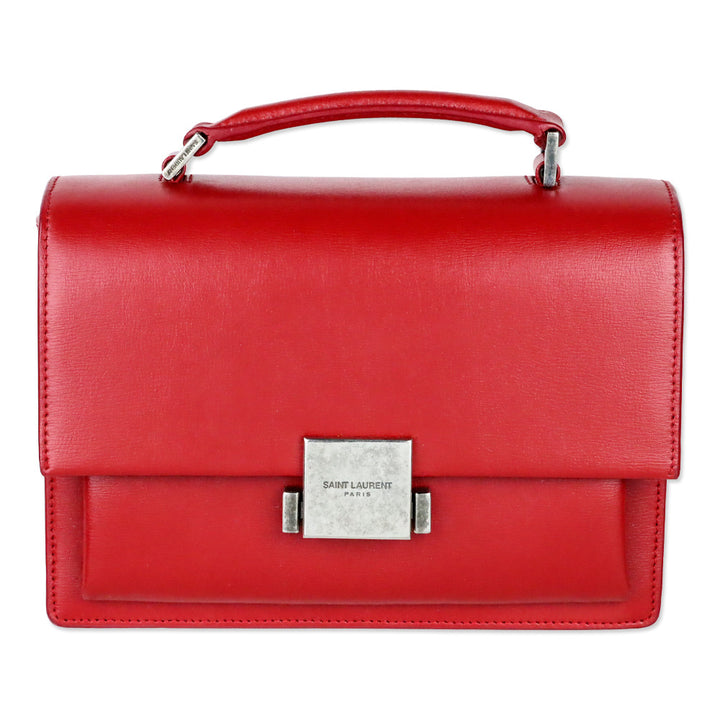 Saint Laurent Red Leather Bellechasse Medium Shoulder Bag