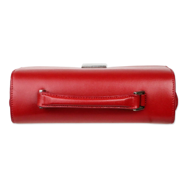 Saint Laurent Red Leather Bellechasse Medium Shoulder Bag