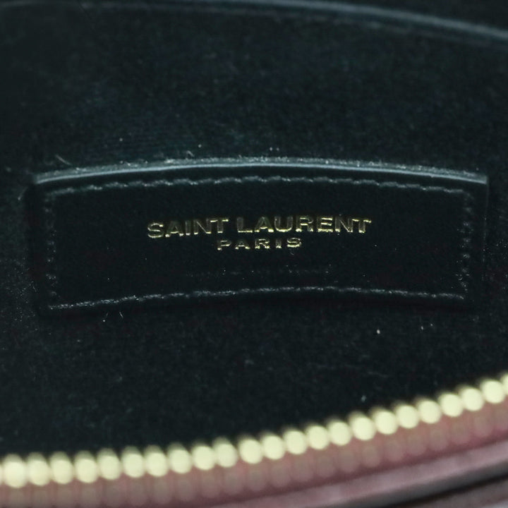 Saint Laurent Rouge Legion Grain De Poudre Matelassé Chevron Bill Pouch