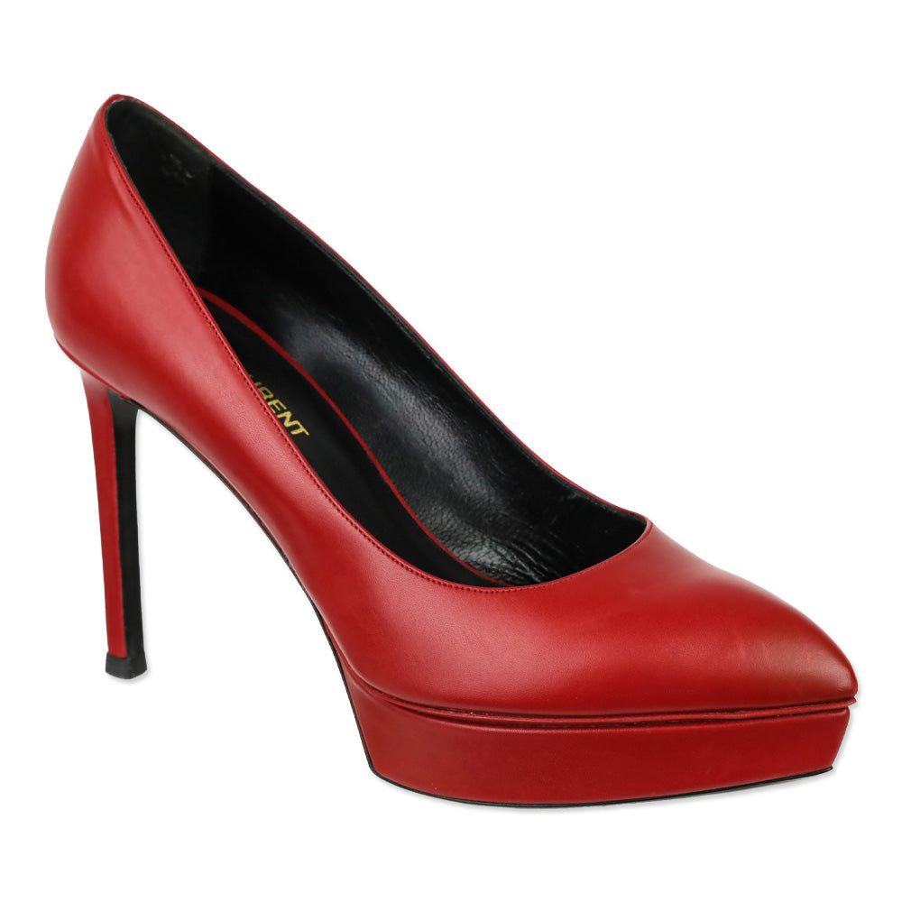 Saint Laurent Rouge Oriente Red Janis 80 Platform Pump