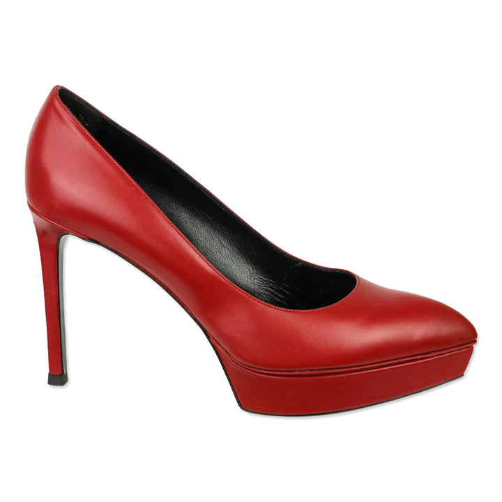Saint Laurent Rouge Oriente Red Janis 80 Platform Pump