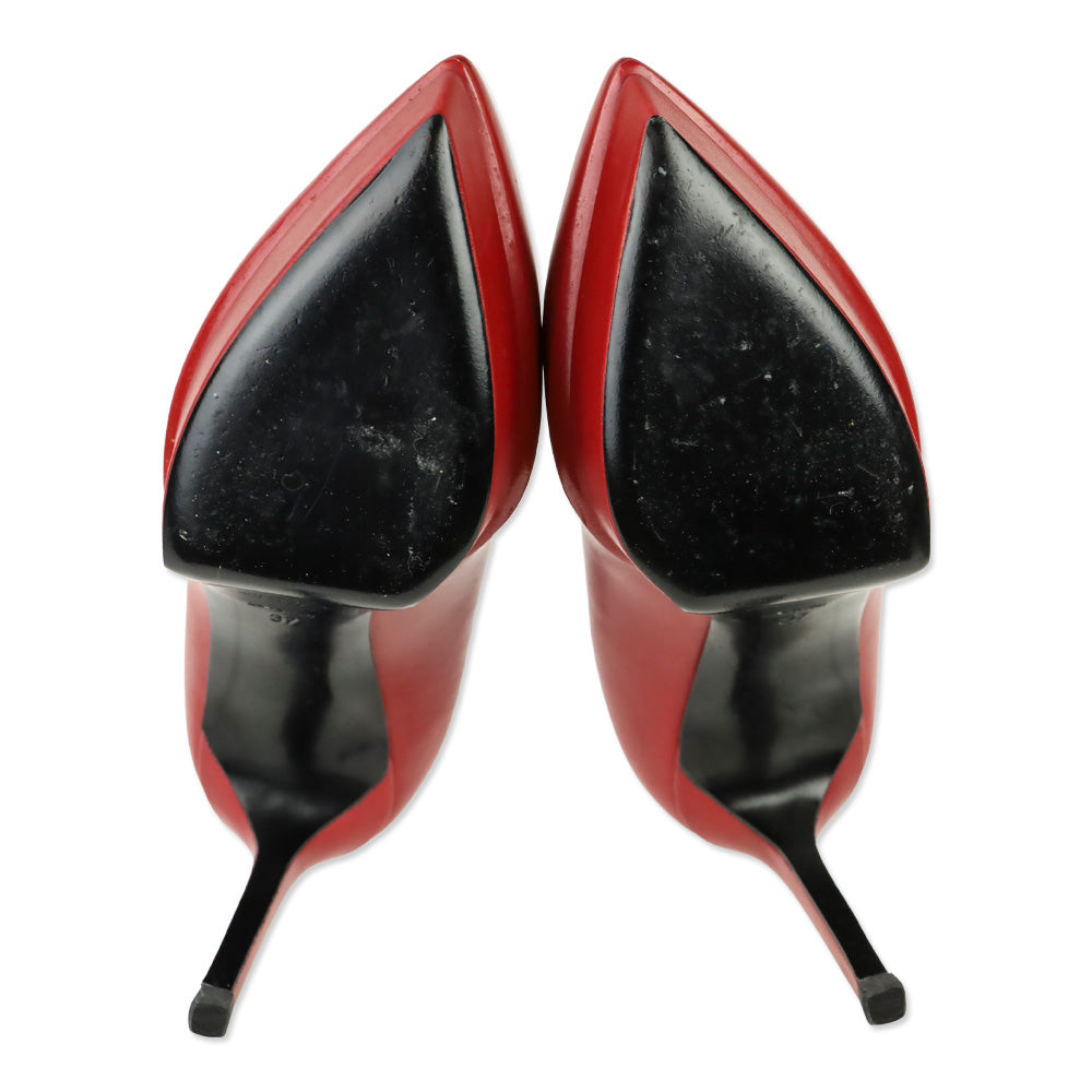 Saint Laurent Rouge Oriente Red Janis 80 Platform Pump