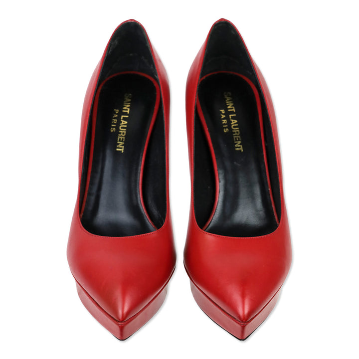 Saint Laurent Rouge Oriente Red Janis 80 Platform Pump