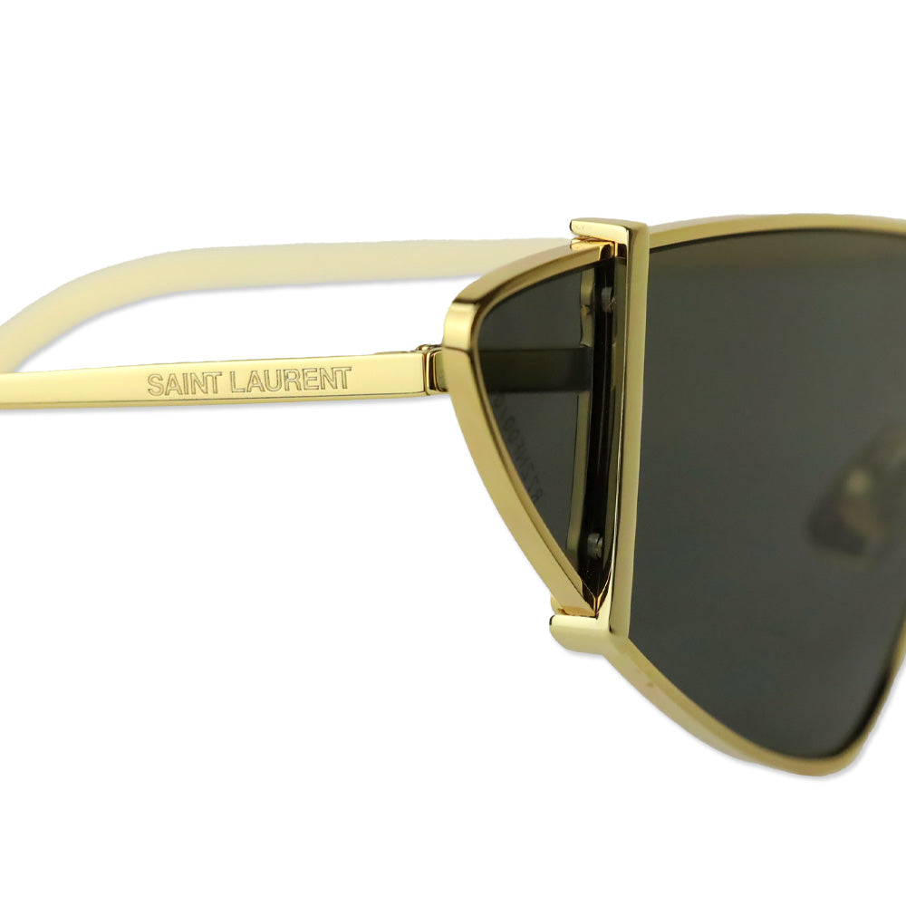 Saint Laurent SL 536 Gold Metal Frame Cat Eye Sunglasses