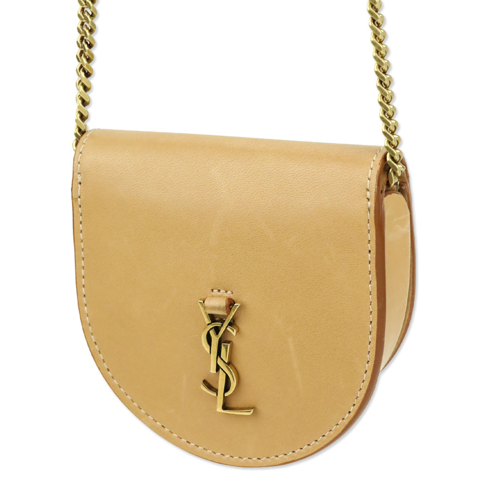 Saint Laurent Tan Leather Kaia Baby Kaia Micro Satchel