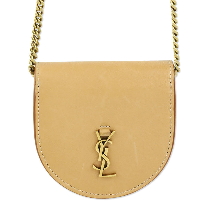 Saint Laurent Tan Leather Kaia Baby Kaia Micro Satchel