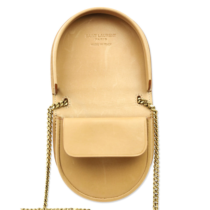 Saint Laurent Tan Leather Kaia Baby Kaia Micro Satchel