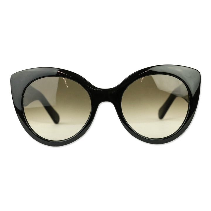 Salvatore Ferragamo Black-Gancini/Grey Gradient Cat-Eye Sunglasses