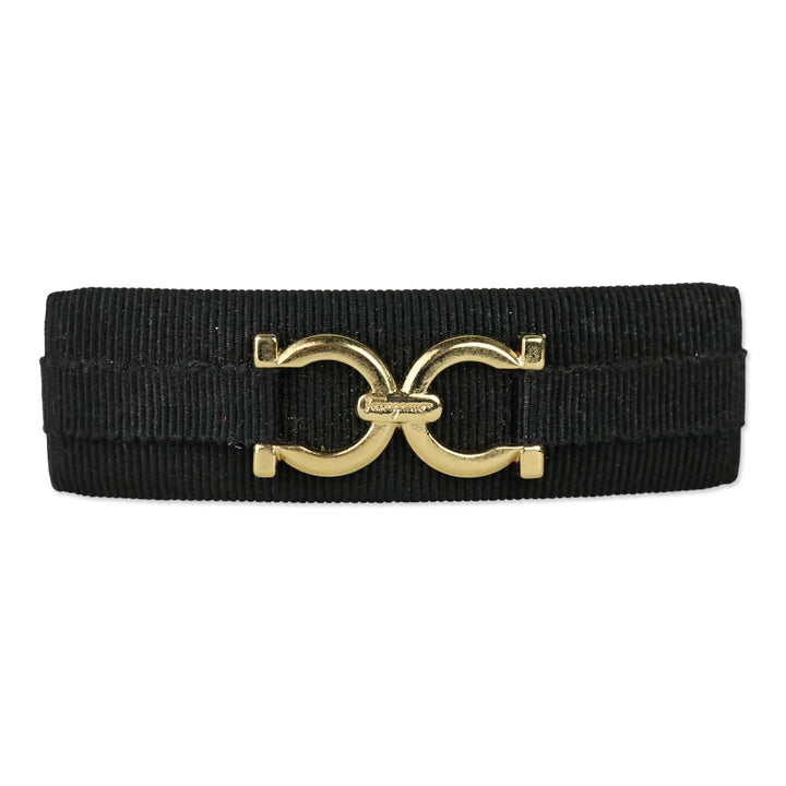Salvatore Ferragamo Black Gancini Barrette