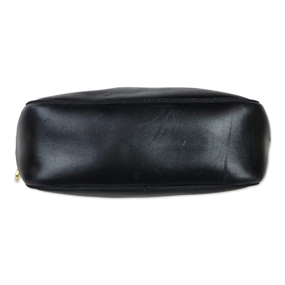 Salvatore Ferragamo Black Leather Vara Ribbon Shoulder Bag