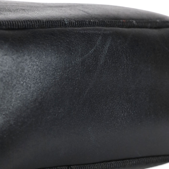 Salvatore Ferragamo Black Leather Vara Ribbon Shoulder Bag