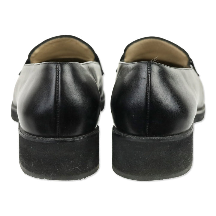 Salvatore Ferragamo Black Suede & Leather Gancini Loafer