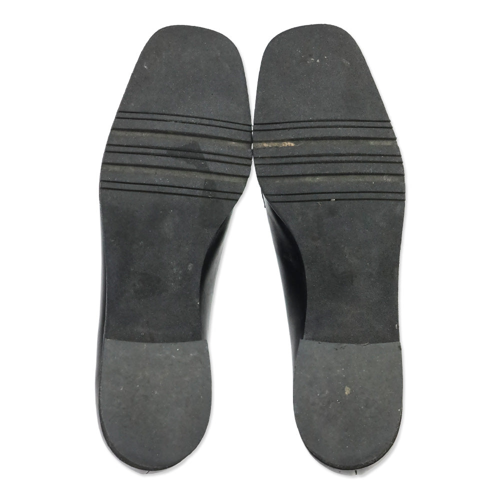 Salvatore Ferragamo Black Suede & Leather Gancini Loafer