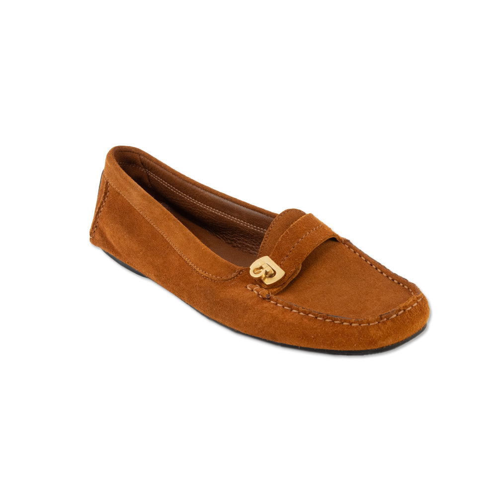 Salvatore Ferragamo Burnt Orange Suede Loafers