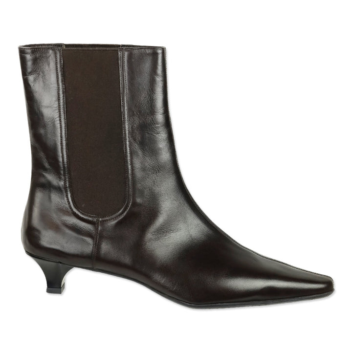 Salvatore Ferragamo Espresso Nappa Calf Leather Dallas 3cm Chelsea Boot