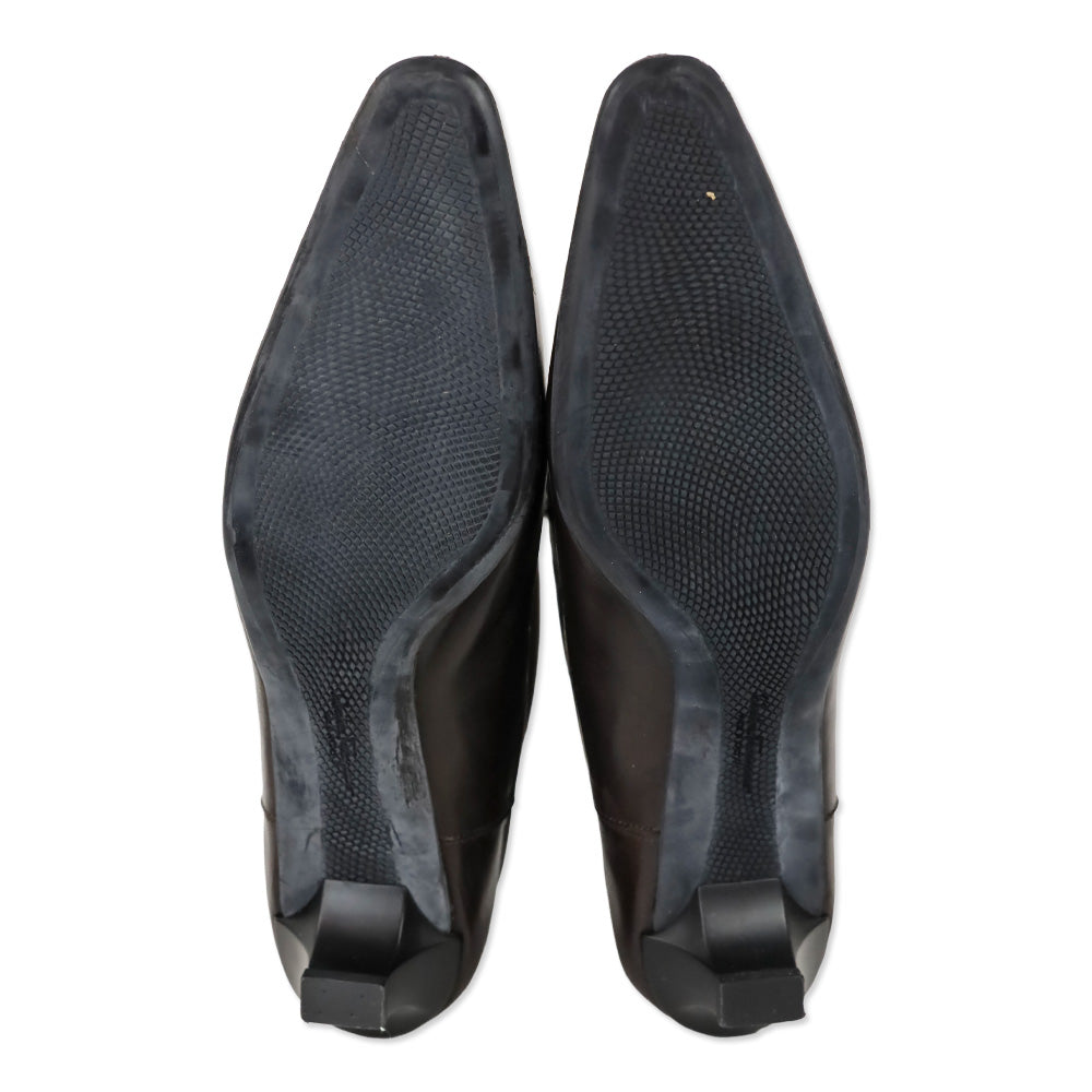 Salvatore Ferragamo Espresso Nappa Calf Leather Dallas 3cm Chelsea Boot