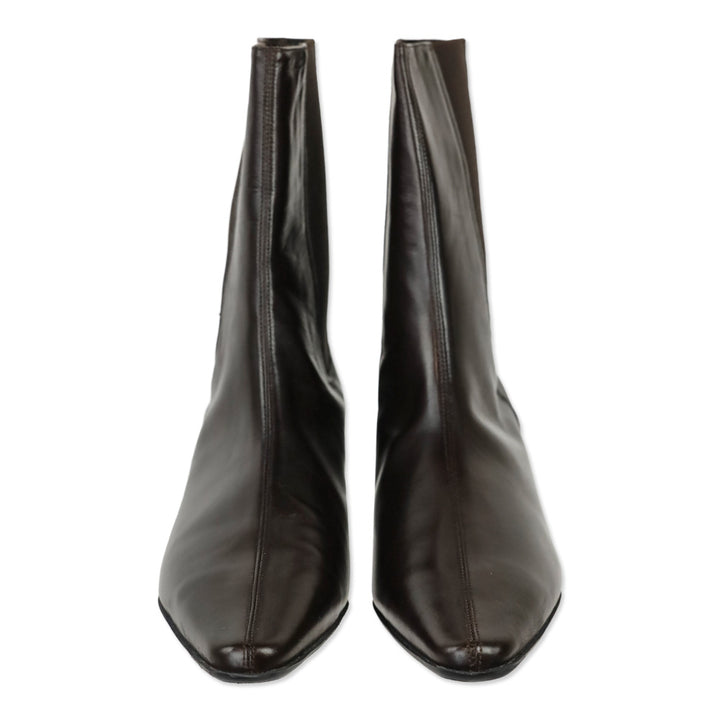 Salvatore Ferragamo Espresso Nappa Calf Leather Dallas 3cm Chelsea Boot