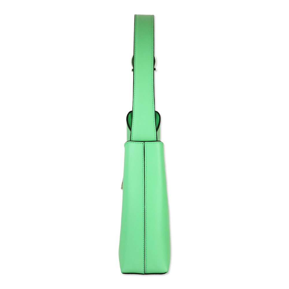 Salvatore Ferragamo Green Trifolio Shoulder Bag
