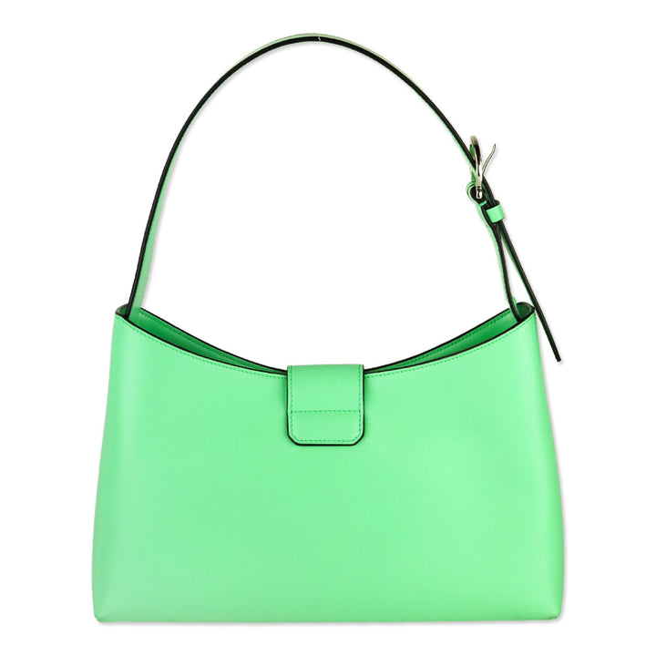 Salvatore Ferragamo Green Trifolio Shoulder Bag