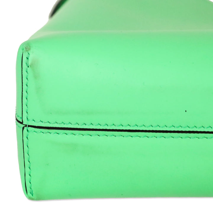 Salvatore Ferragamo Green Trifolio Shoulder Bag