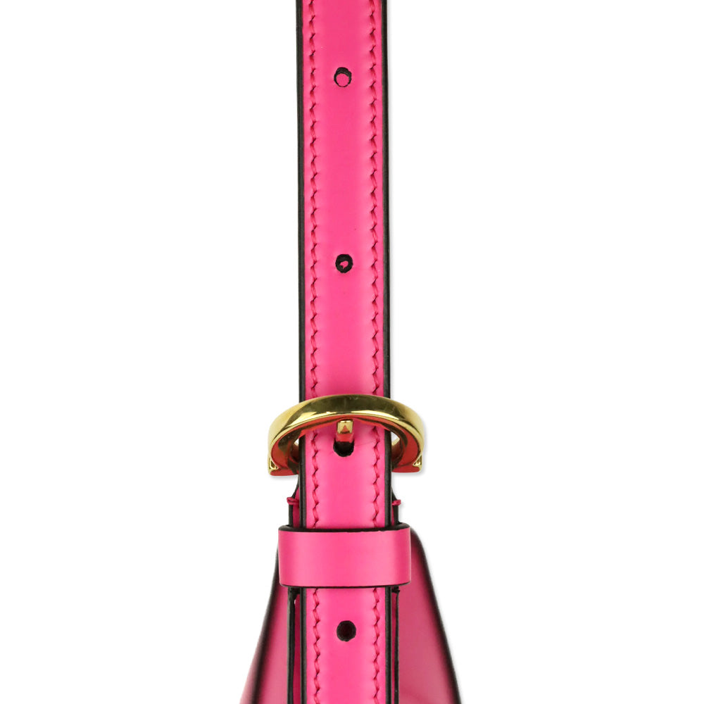 Salvatore Ferragamo Pink Trifolio Leather Bucket Bag