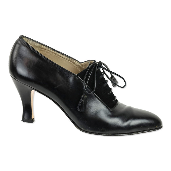 Salvatore Ferragamo Regency Black Calf/Suede Pump