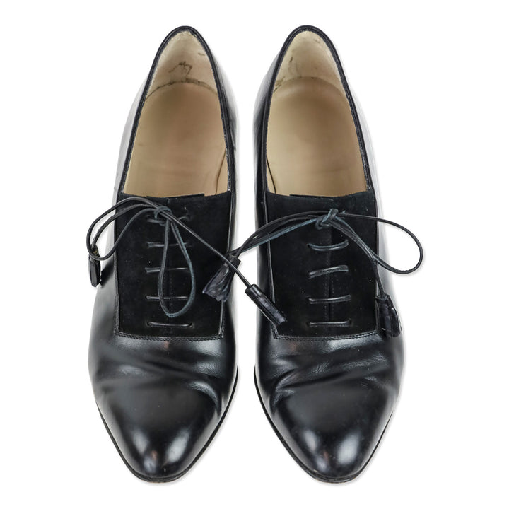 Salvatore Ferragamo Regency Black Calf/Suede Pump