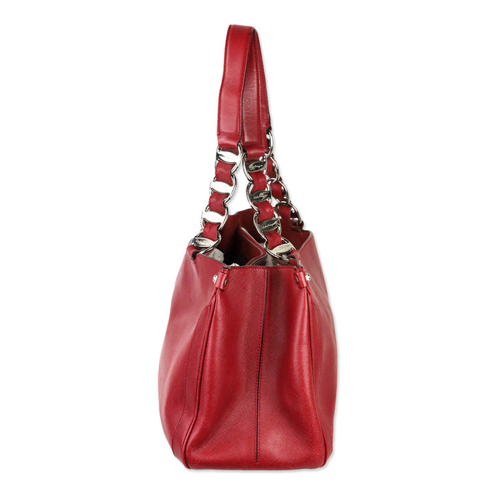 Salvatore Ferragamo Saffiano Leather Nicoletta Bag
