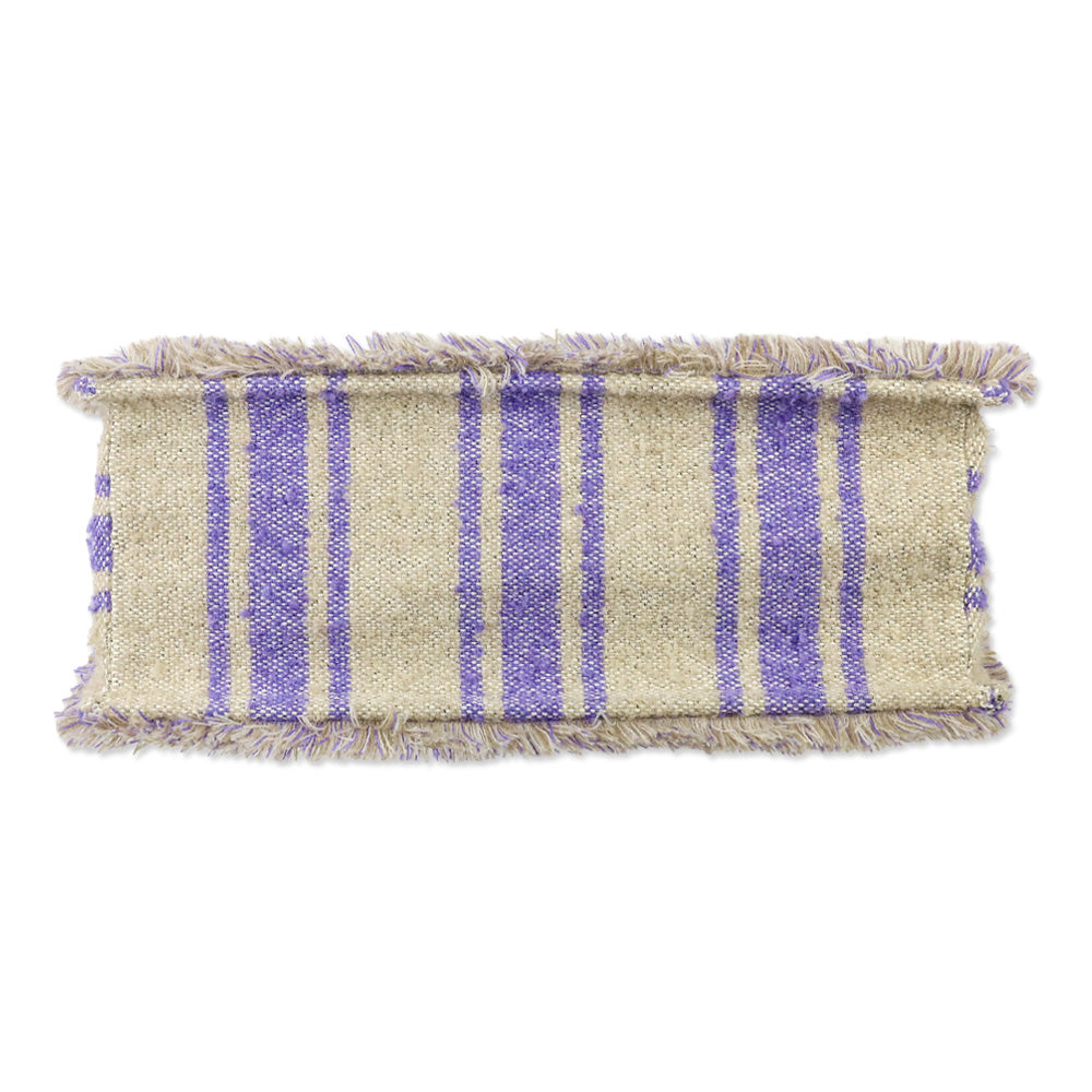 Sandro Beige/Lavender Striped Transat Kasbah Tote